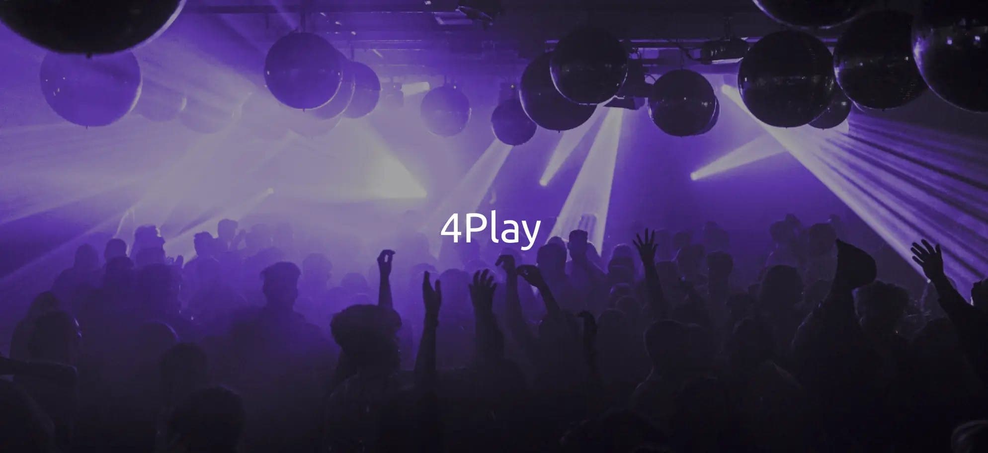 Hero image of 4Play music management platform for restaurants, bars, and artists, developed by Beyond Labs
