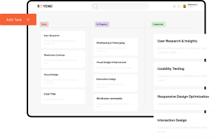 Web applications developed by Beyond Labs using scalable architectures and responsive UI.